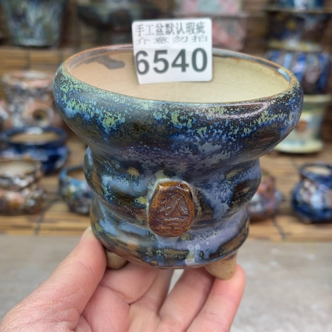 手工花盆默认瑕疵完美者勿拍