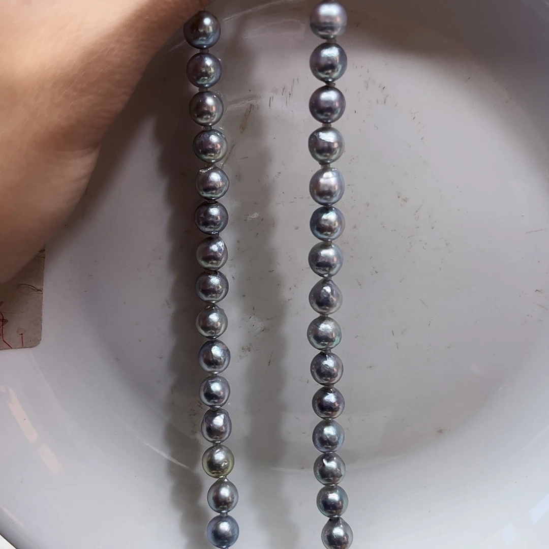 海水珍珠银S925镶嵌颈饰