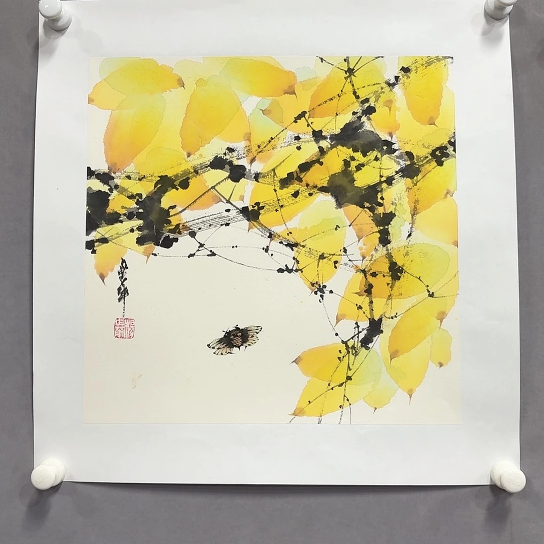 国画亲笔手绘放心去藏