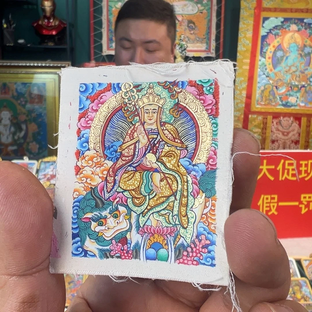 吊坠纯手绘唐卡地藏