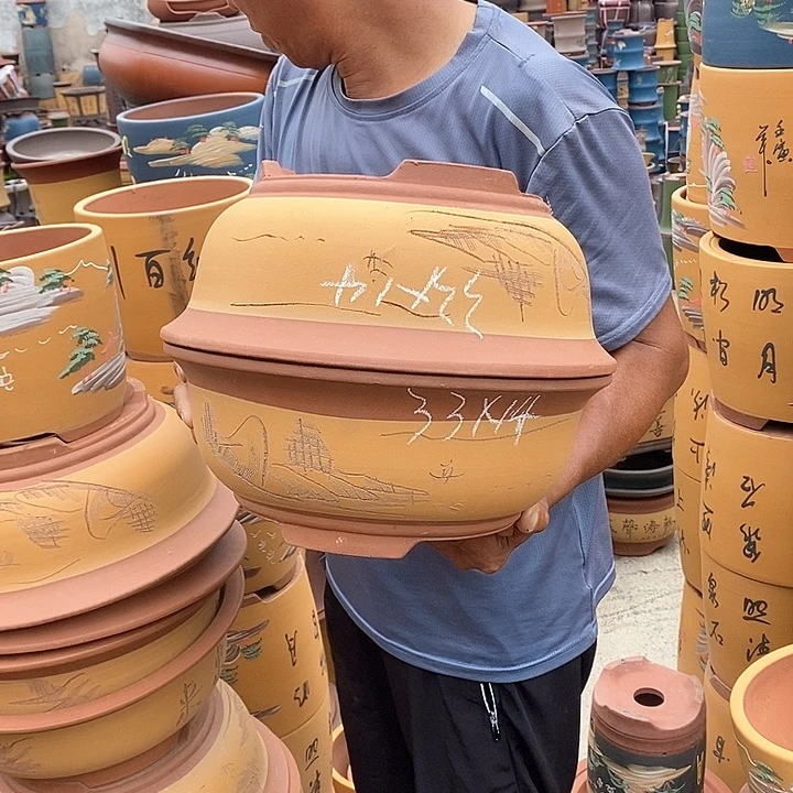 紫砂花盆紫砂花盆