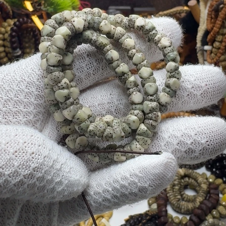 星月菩提手串1号车尺寸7石玉玛尼墩108