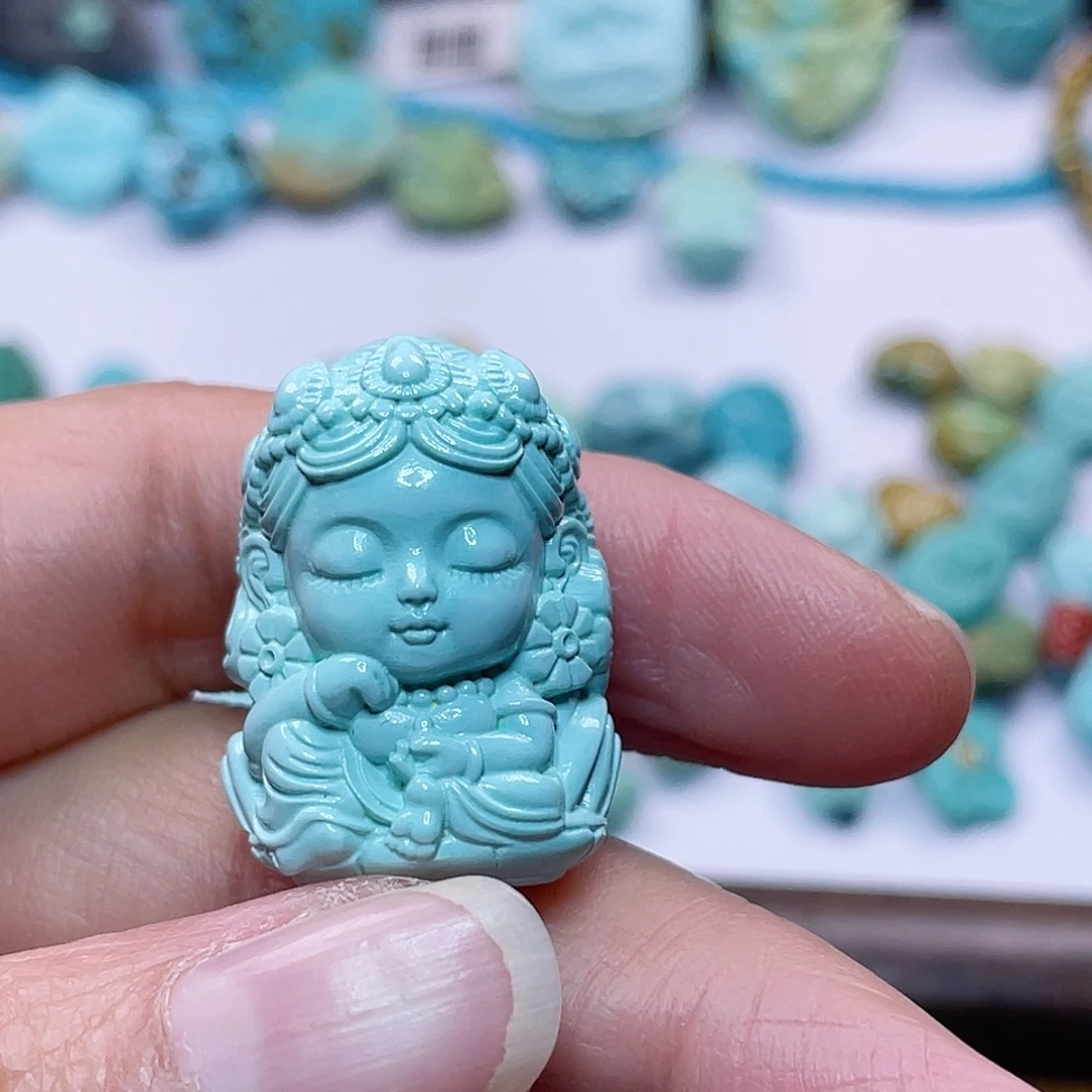 绿松石未镶嵌配饰