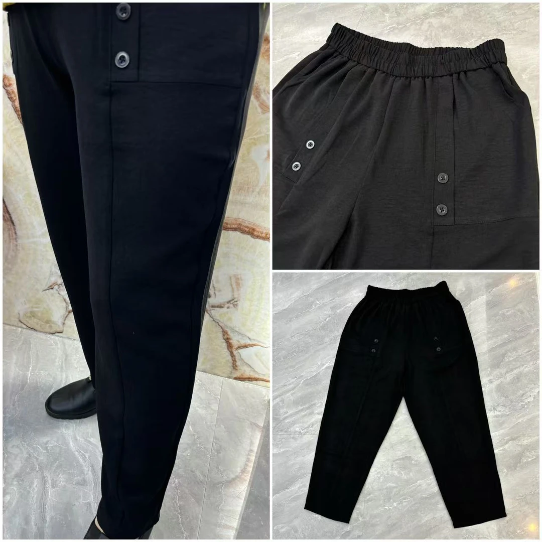 2025新款中老年妈妈装松紧裤气质休闲裤