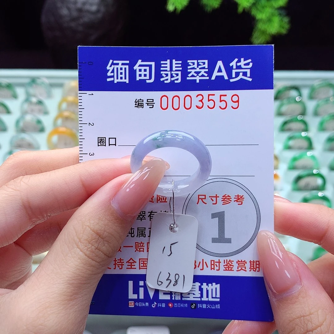 翡翠戒指未镶嵌15号