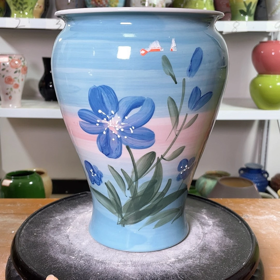 景德镇陶瓷花盆口15高26