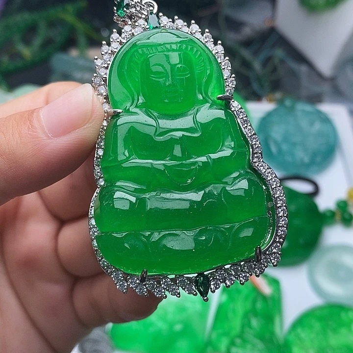 翡翠未镶嵌颈饰所见即所得  138