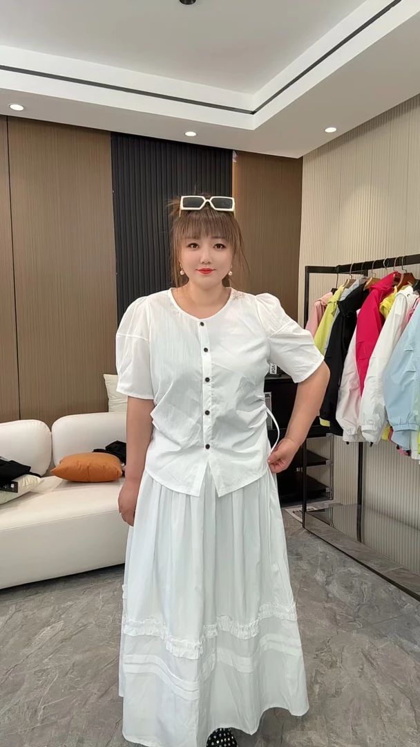 长裙两件套 夏季休闲韩版气质百搭开衫半身裙