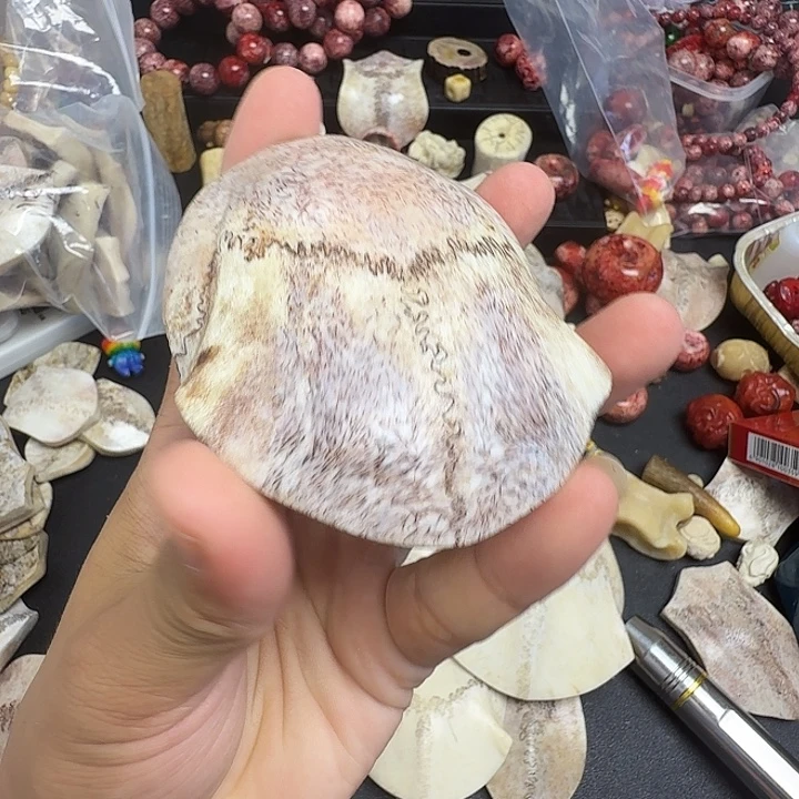 季***妈花岗石铁合金养殖鹿头骨制作三界牌