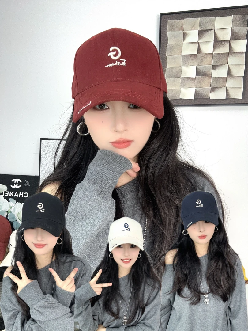 【纯棉硬顶】加大加宽新款棒球帽刺绣帽子鸭舌帽简约百搭休闲时尚