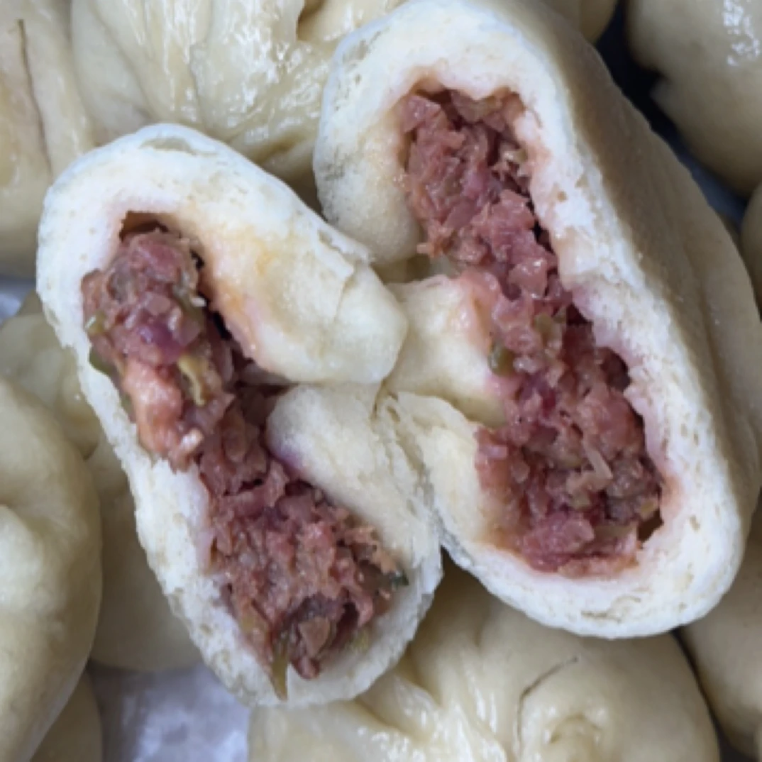 苏北纯碱萝卜肉手工包子100克/个现做现发熟食