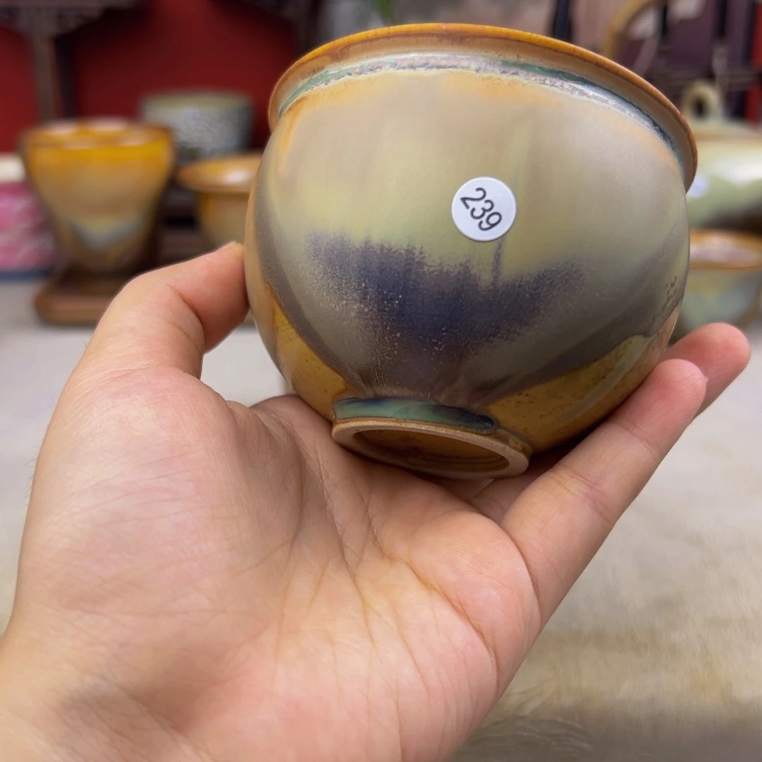 杯纯手工柴烧主人杯