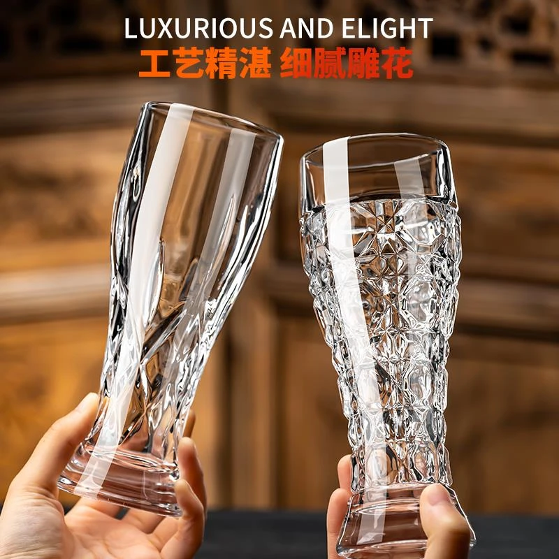 2025新款啤酒杯轻奢高档精酿大容量家商用个人专用玻璃高颜值加厚