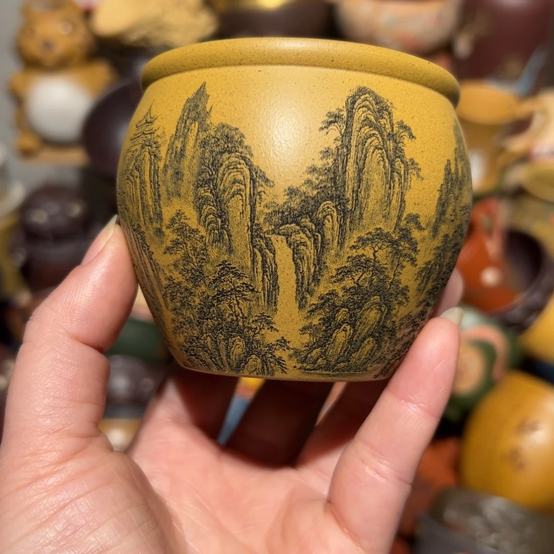 紫砂茶杯宜兴紫砂主人杯