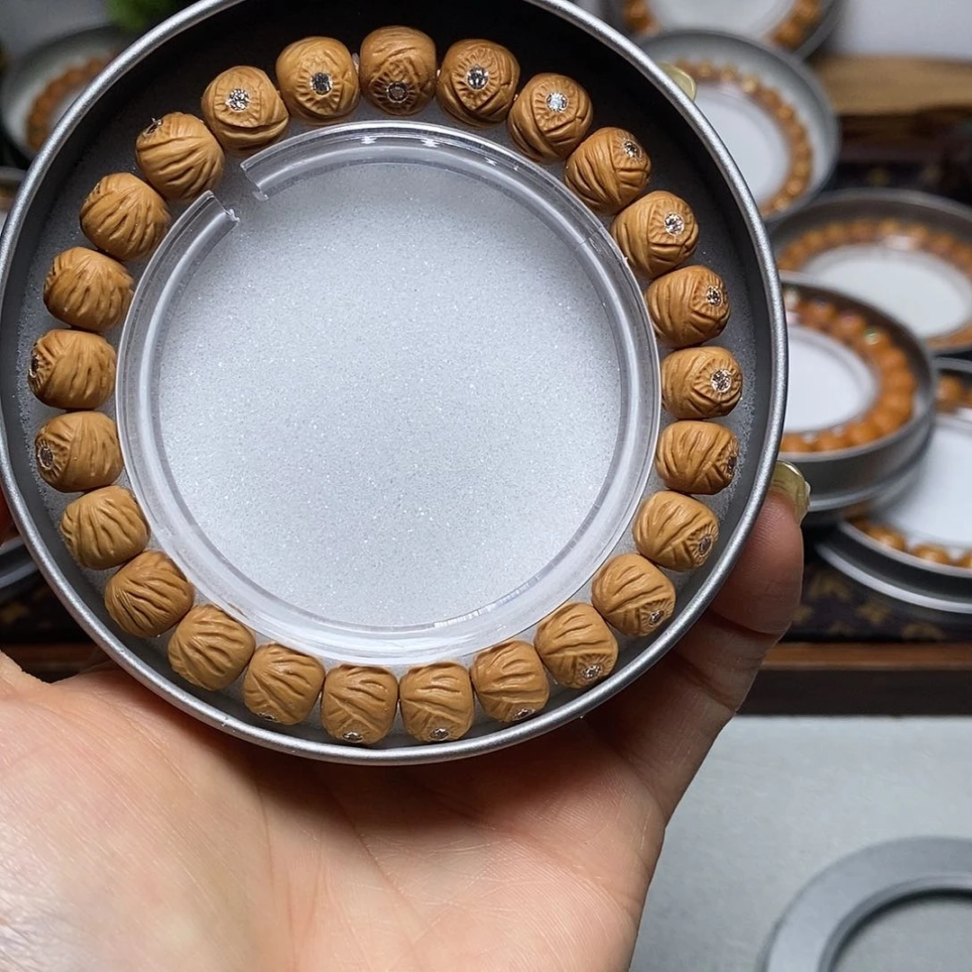 猴头核桃手串344号10左右满锆魔童全品