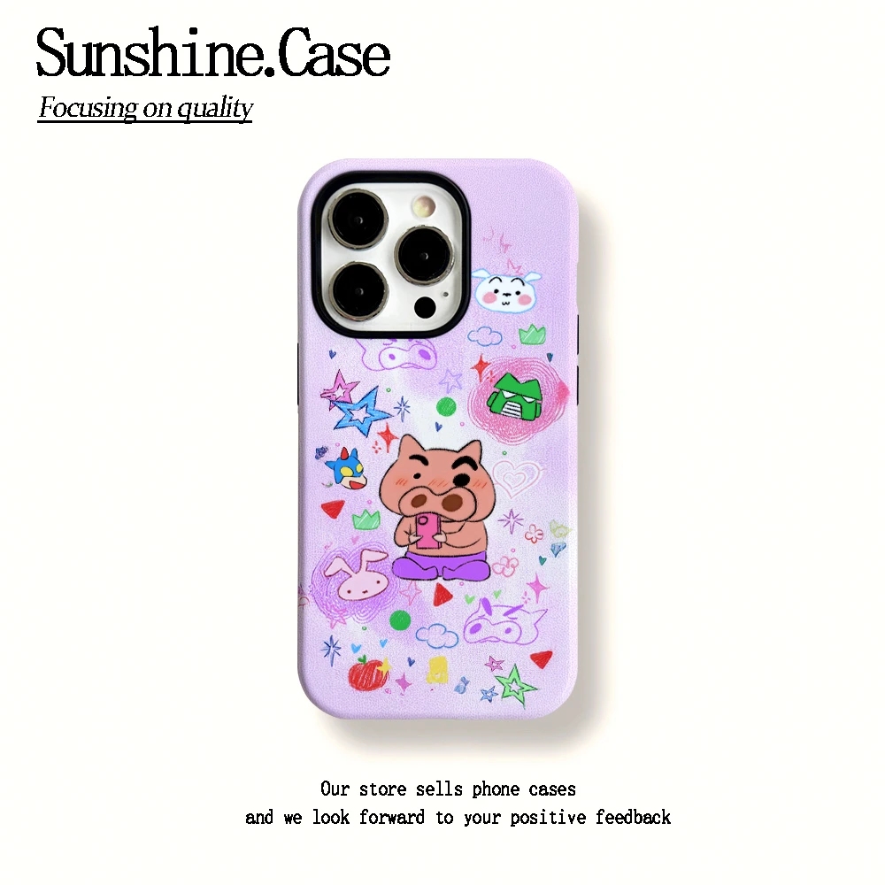 菲林二合一适用苹果华为vivo小米oppo手机壳呆呆左卫门16PRO/15