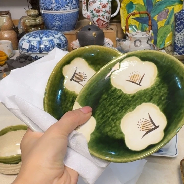 李***子三个盘子好看的饿