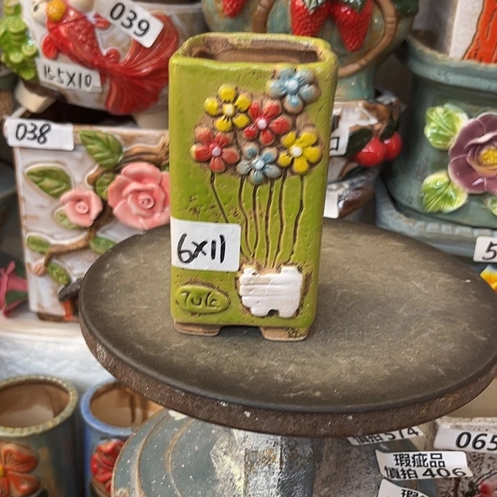 粗陶材质多肉花盆