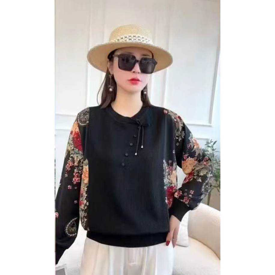 欧2205国风红色女士上衣