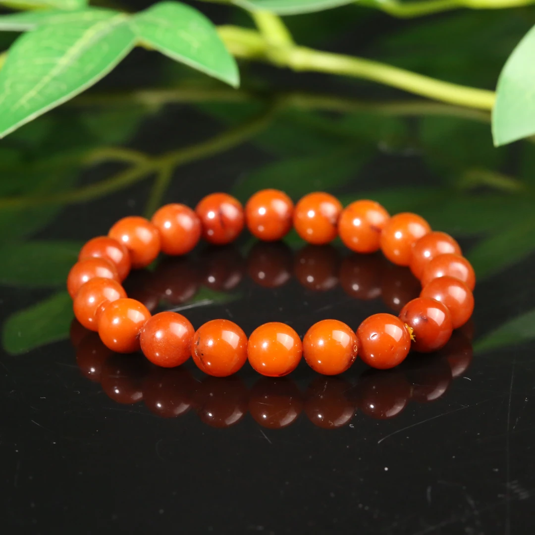 十九世纪蜜蜡圆珠手串【古珠精选】AAML2503281004