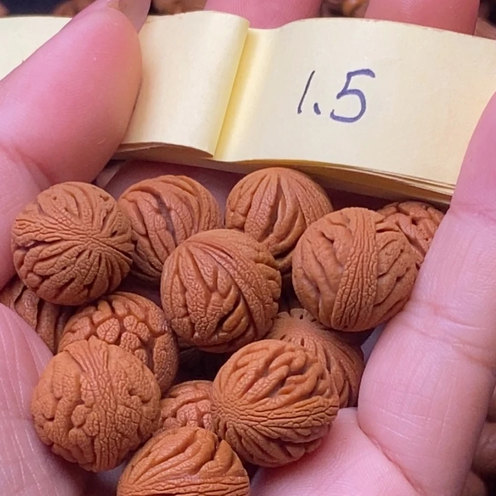 秦岭龙纹桃核16颗