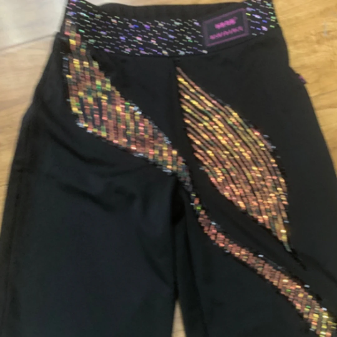 恒世舞服黑色亮片裤子