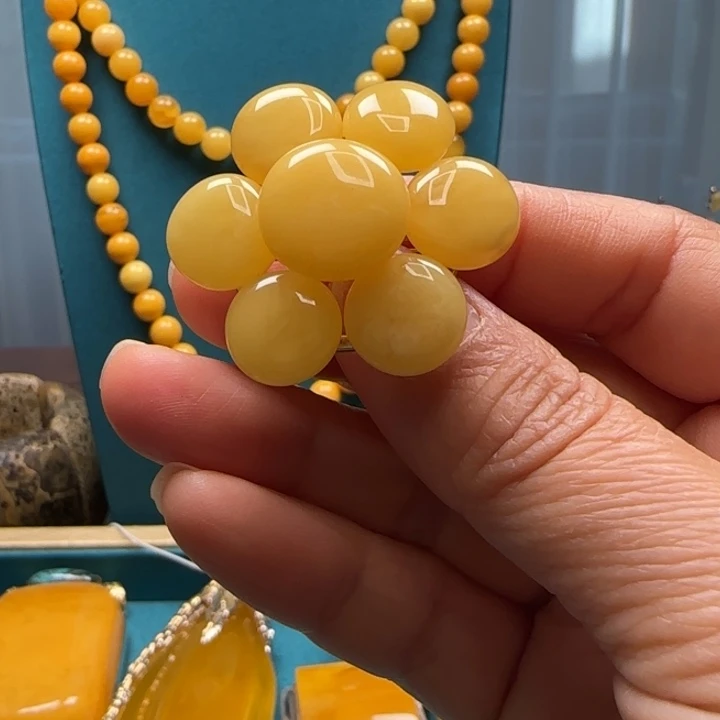 琥珀未镶嵌颈饰波兰设计款琥珀蜜蜡