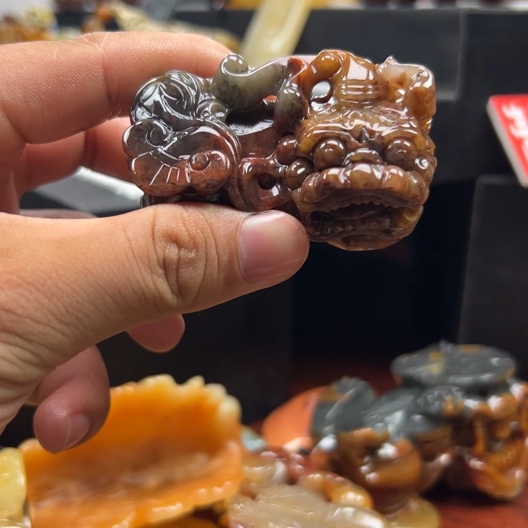 石英质玉（黄龙玉）未镶嵌多样性发货，发其一