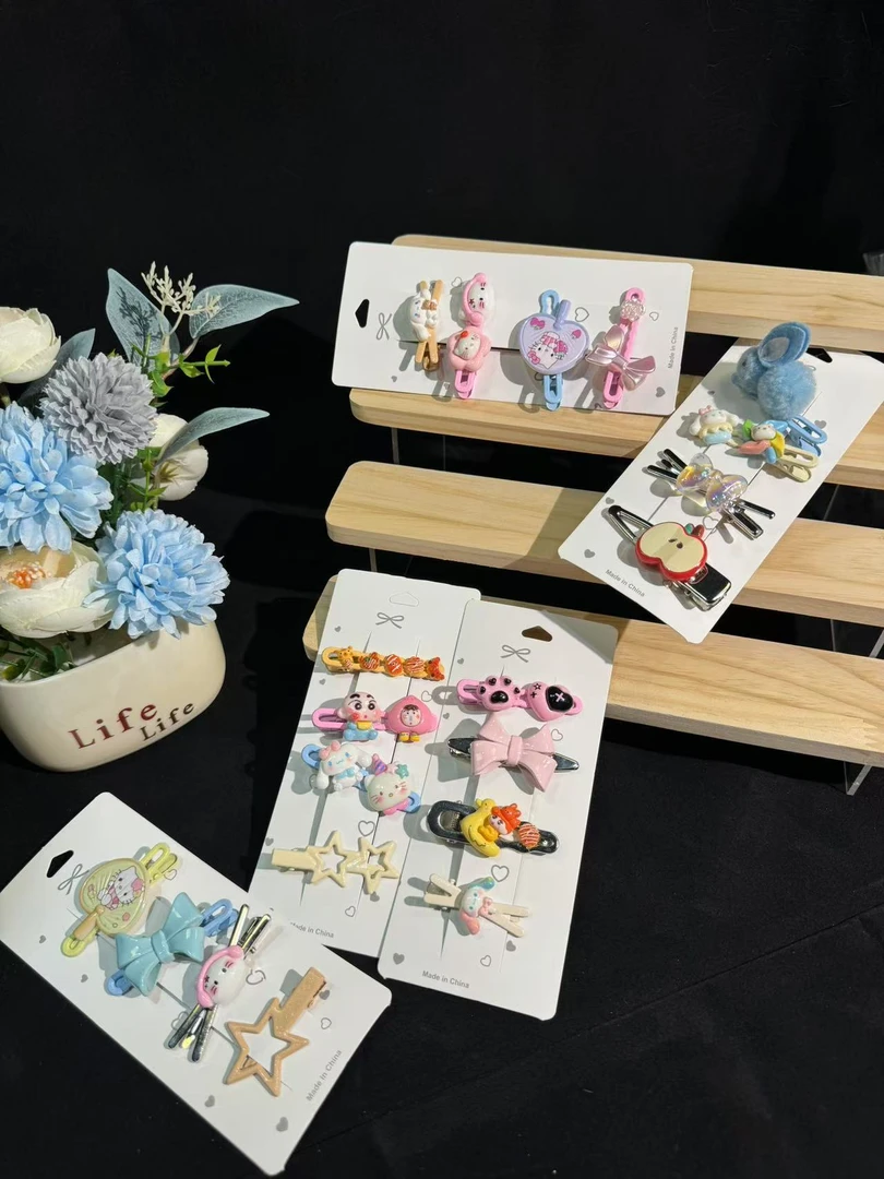 ［直播间拆  对对碰］DIY手工创意卡通发夹可爱