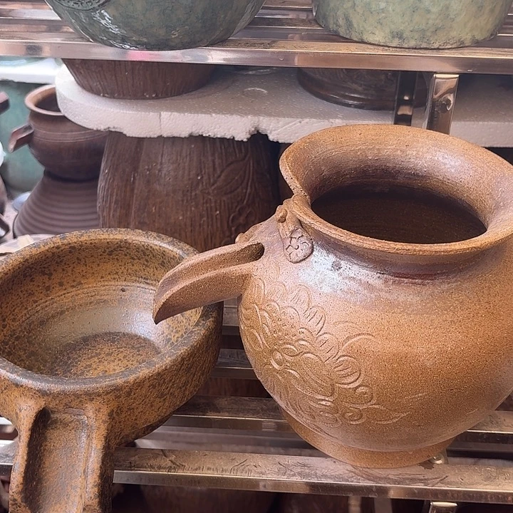 粗陶口径17/22，19/10进水口1.6厘米