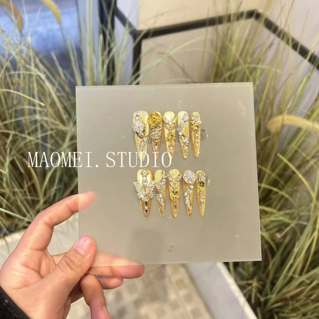 【腰缠万贯】猫妹穿戴甲 设计师款蛇年主题黄金蛇系列手工穿戴甲