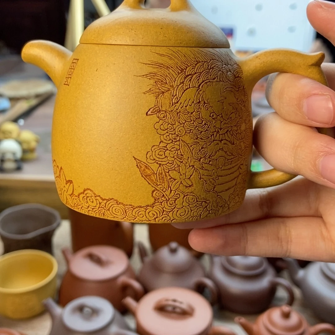 怀***爵茶杯紫砂黄金段秦权一壶一杯