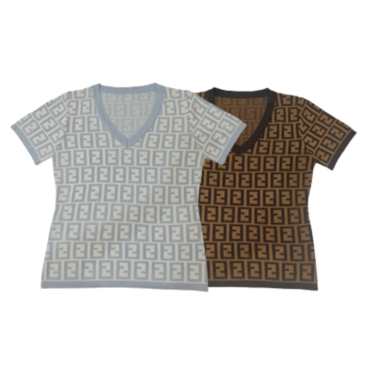 新款时尚休闲圆领字母刺绣宽松百搭T恤衫X170