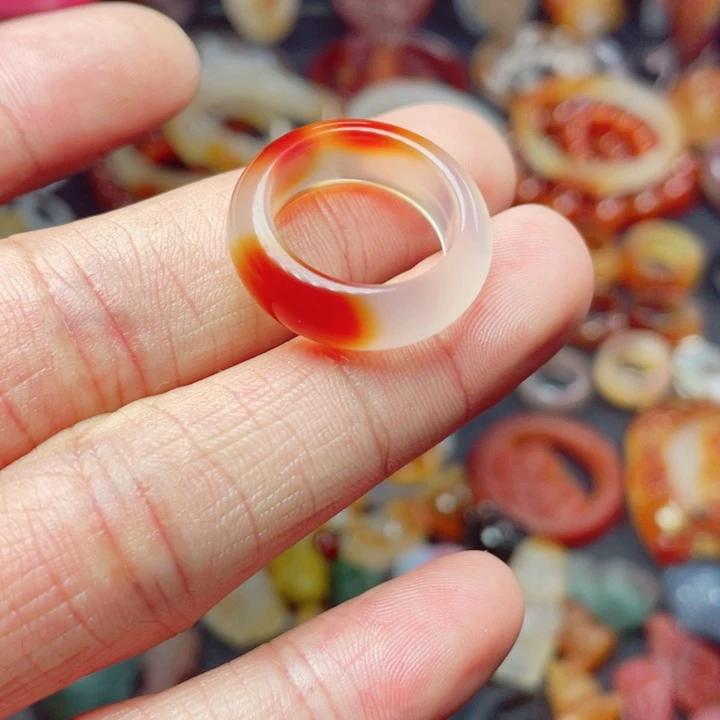 玛瑙/玉髓戒指未镶嵌T***y