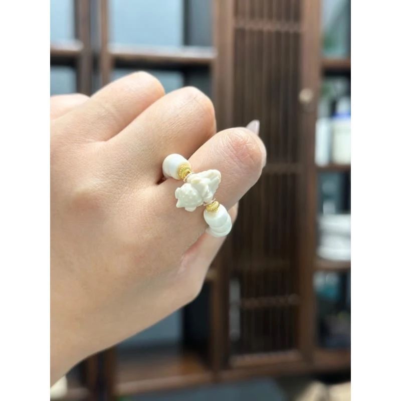 娇丰猛犸大肠戒指