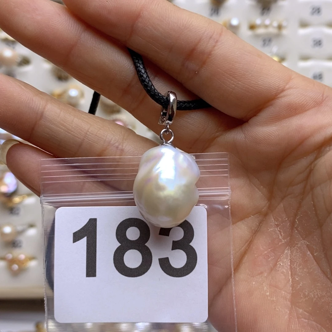 淡水珍珠颈饰银S925镶嵌183