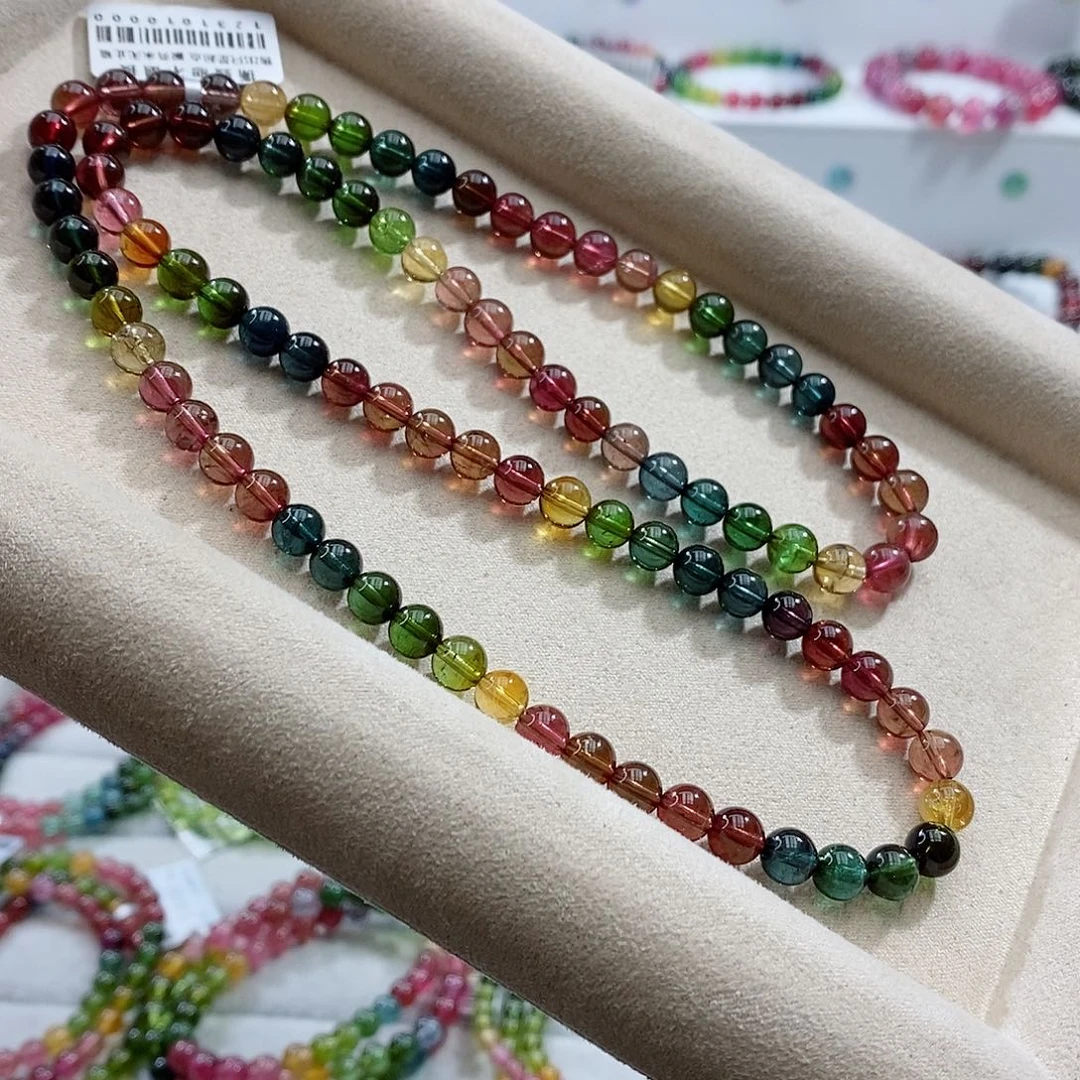 碧玺手链未镶嵌多样性发一条