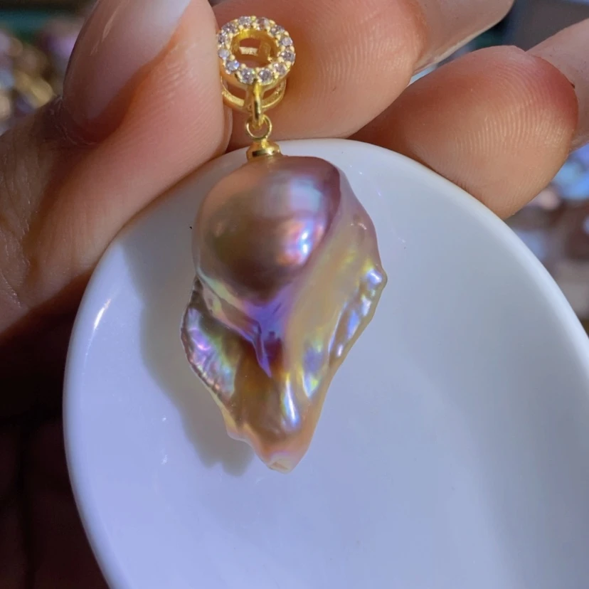 【闪购商品】淡水珍珠天然珍珠（微瑕）合金