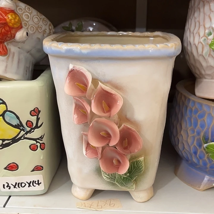 粗陶材质多肉花盆