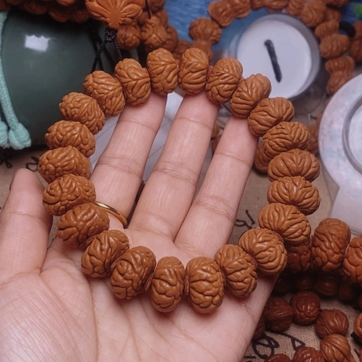 手串文玩核桃龙纹桃核
