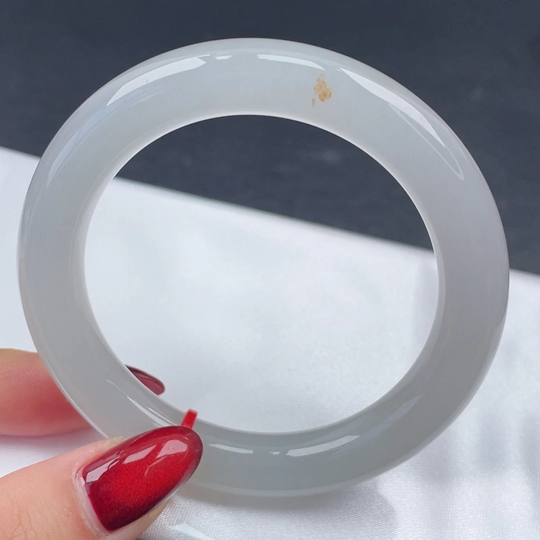 翡翠未镶嵌手镯54圆条