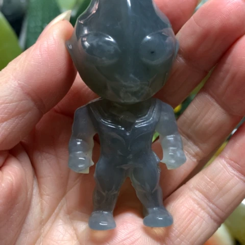 蛇纹石玉未镶嵌手把件