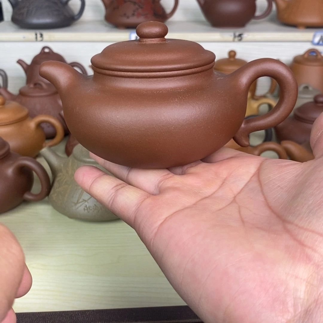 紫砂茶壶仿古原矿深井紫泥200cc左右0添加