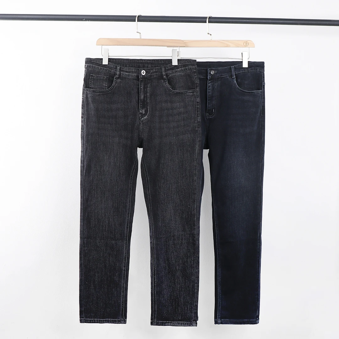 10春秋款加厚不加绒牛仔裤