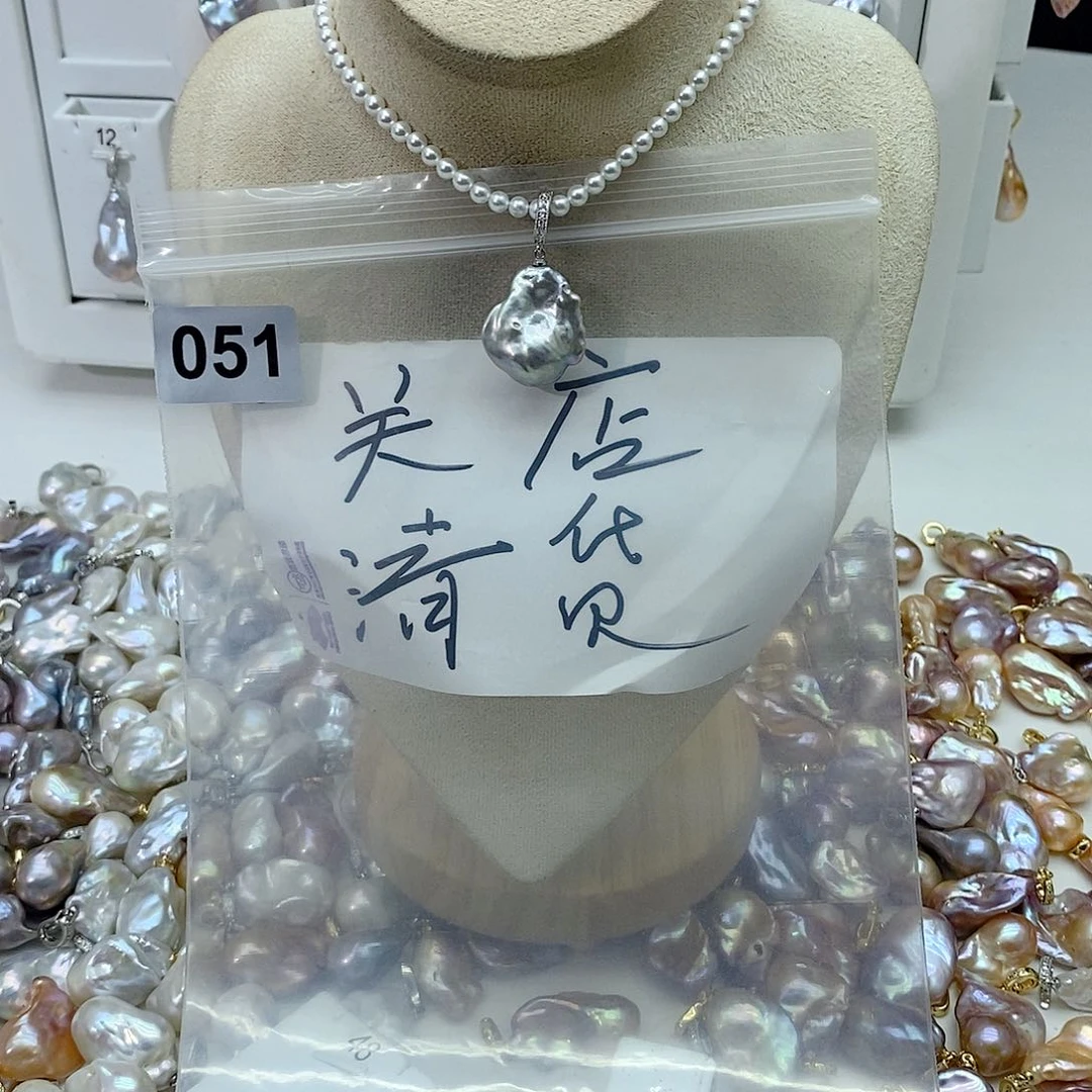 淡水珍珠颈饰合金