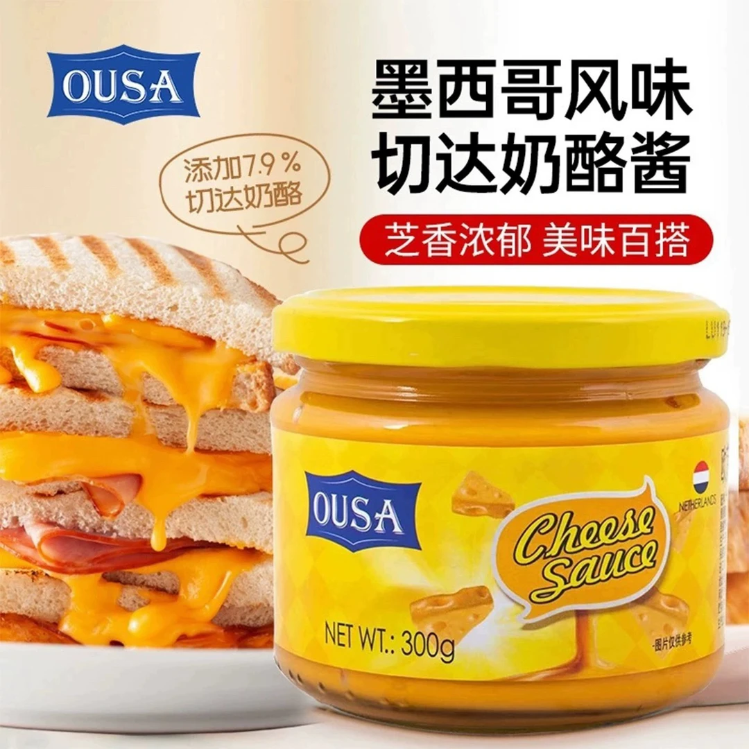 2025年8月17日到期荷兰进口墨西哥风味切达奶酪酱300g蘸酱
