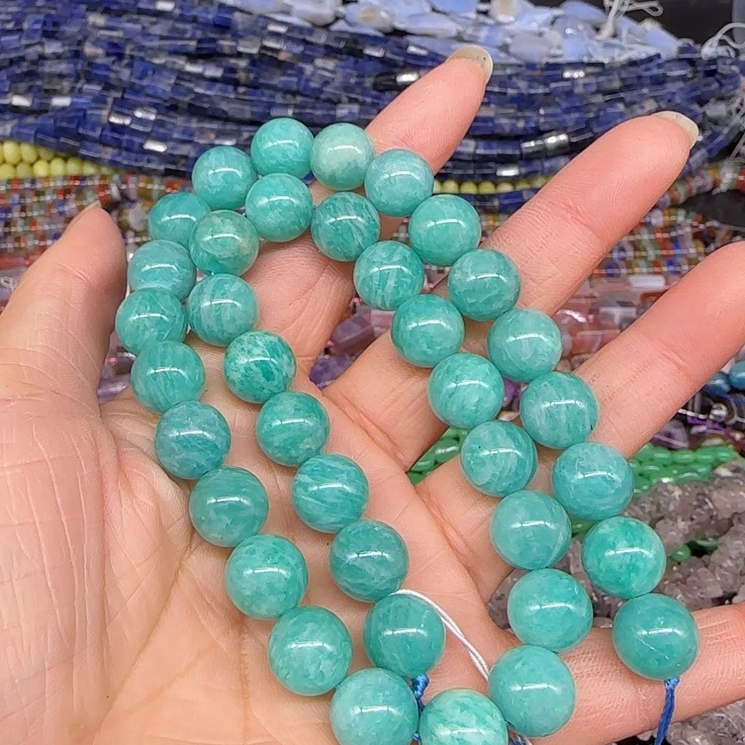 沙***丘玛瑙/玉髓合金珠宝半成品天河石10mm拍两59发一条