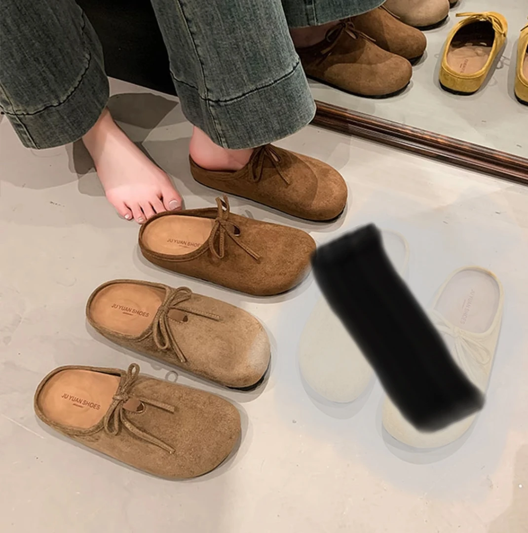 包头松糕底森系舒适休闲包头拖软底-6133-9