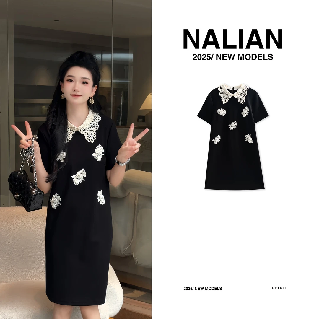 JGCLL88356#欧货娃娃领立体花朵连衣裙88356