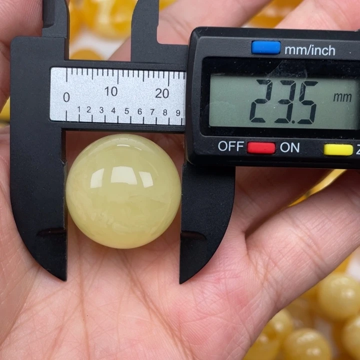 裸石蜜蜡未镶嵌蜜蜡有瑕圆珠